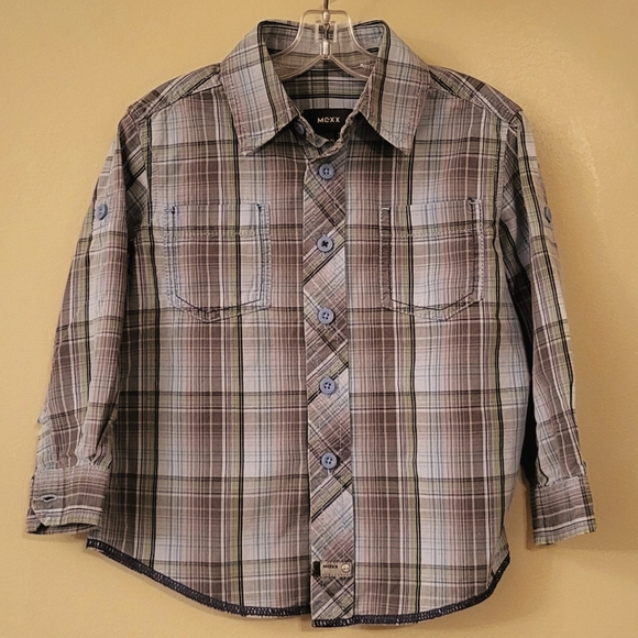Mexx plaid button down cotton shirt - Picture 1 of 6